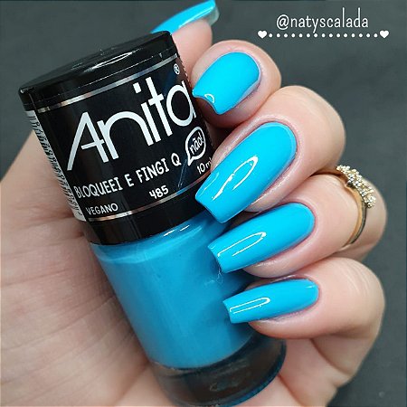 Esmalte Anita Azul - Bloqueei E Fingi Que Não - 10Ml