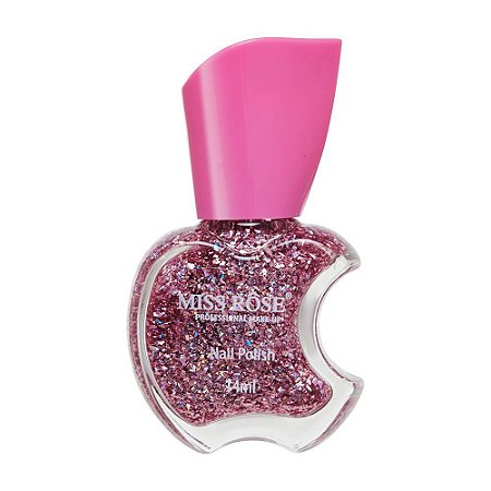 Esmalte Miss Rôse Glitter 13 Ml Cor - A507