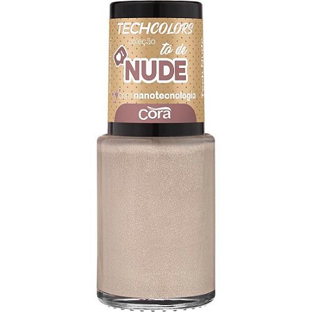Esmalte Techcolors Cora 9Ml - Cintilante Tech Nude