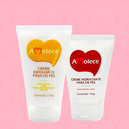 Kit Creme Esfoliante e Hidratante Amolece Para os pés