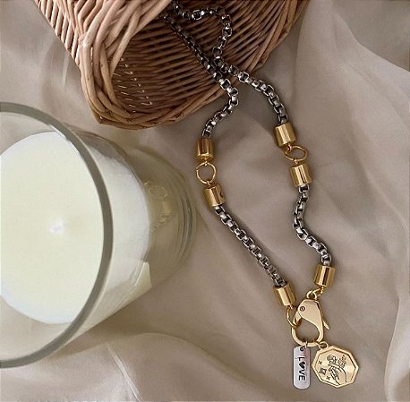 Colar Entremeio - mistura de banhos