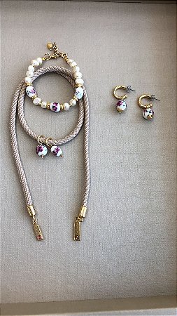 Pulseira Porcelana Rosa