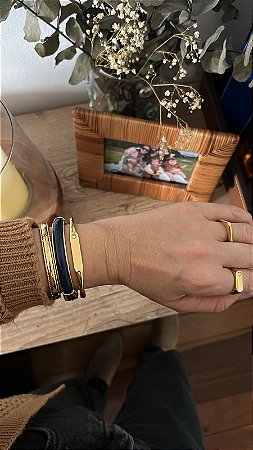 Bracelete Resinado Azul Marinho