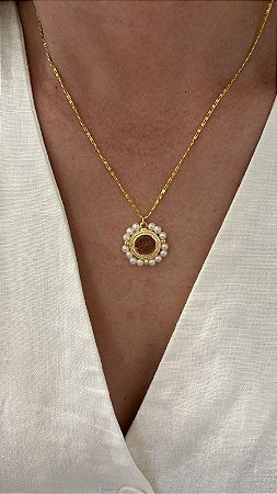 Colar Mini Pérolas Liso