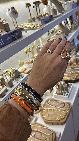 Bracelete Resinado Laranja