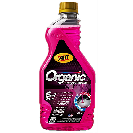 Aditivo para Radiador (Arrefecimento) 6 em 1 Rosa - AUT Organic (433ml)