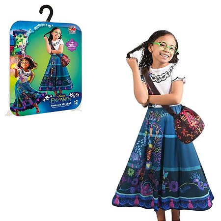 Vestido Mirabel Fantasia Madrigal Filme Encanto Disney Tam M