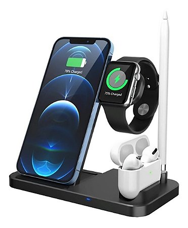 Base Carregador Multi Dock Station Para iPhone Watch Pencil