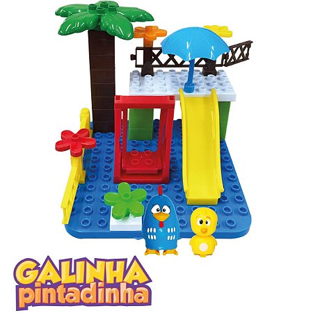 Clube Da Galinha Pintadinha dois bonecos blocos de montar