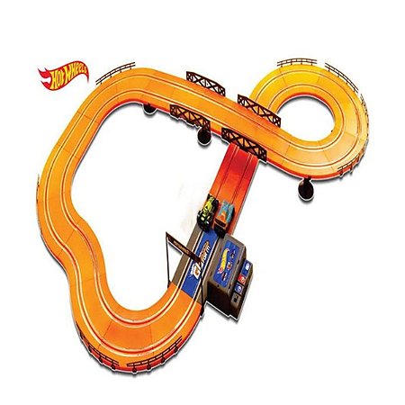 Pista Hot Whells Autorama track set pro 380cm  + 2 carrinhos