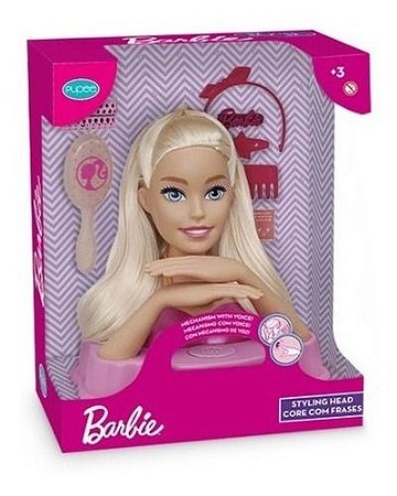 Barbie Busto Styling Head Fala 12 Frases Acessorios