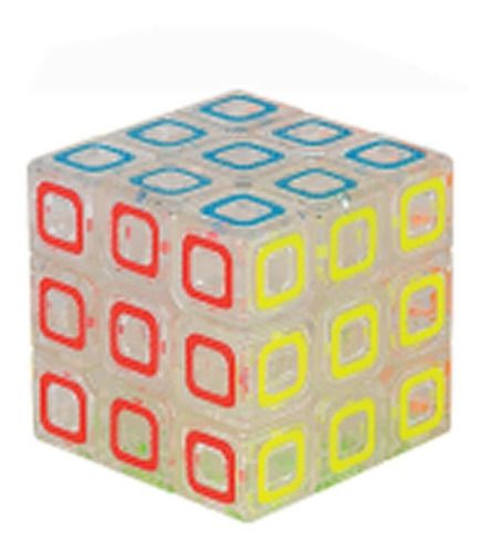 Cubo Magico Anti-stress Puzzle Braskit 2901 Transparente