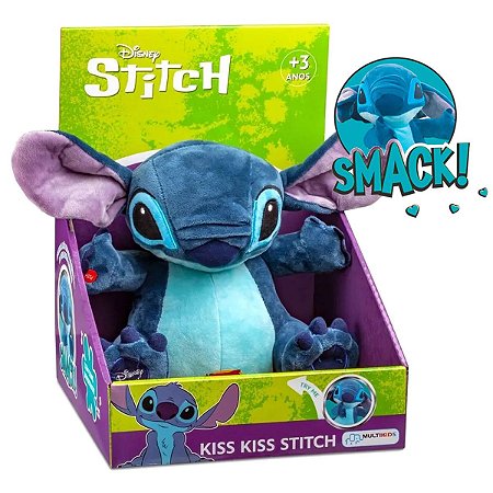 Pelúcia Kiss Kiss Beijos Stitch Disney Multikids Br1451