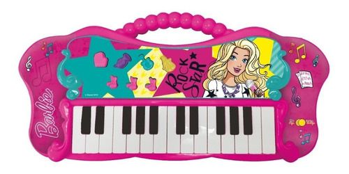 Barbie Teclado Fabuloso Com Função Mp3 - Fun