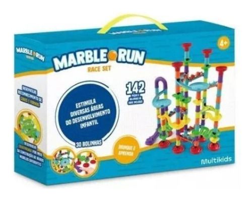 Marble Run Race Set 142 Peças Montar Multikids - Br1796