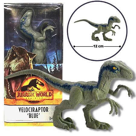 Boneco - Jurassic World - Velociraptor Blue Mattel