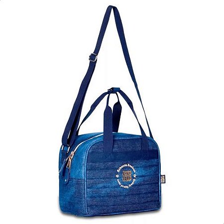 Bolsa Térmica Jeans Lancheira Rebecca Bonbon Academia