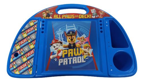 Mesa Infantil De Atividades Colo Carro Patrulha Canina Azul