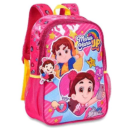 Mochila Costas Maria Clara E Jp Escolar Infantil Rosa