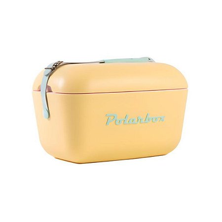 Caixa Térmica Polarbox Premium Retro 12l -amarelo/verde Água