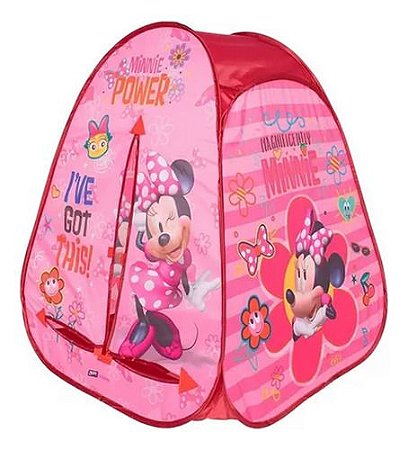 Barraca Infantil Criança Minnie Disney Tenda Portátil