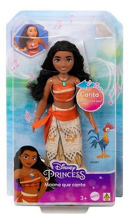 Disney Princesa Boneca Moana Música Musical  - Mattel