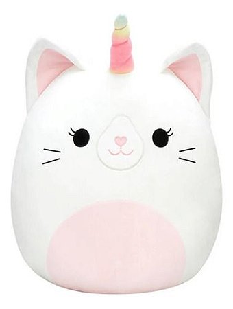 Pelucia Squishmallows Luxe Branca Fofa Macia 35cm Sunny 3178