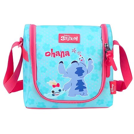 Lancheira Térmica Escolar Passeio Stitch - Turquesa