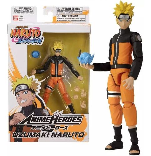 Boneco Naruto Shippuden - Naruto Uzumaki - Anime Heroes