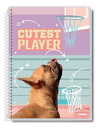 Caderno Universitário Pet Basquete 1 Matéria Credeal