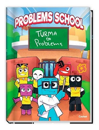 Caderno Brochura Turma Do Problems School 80 Folhas Credeal