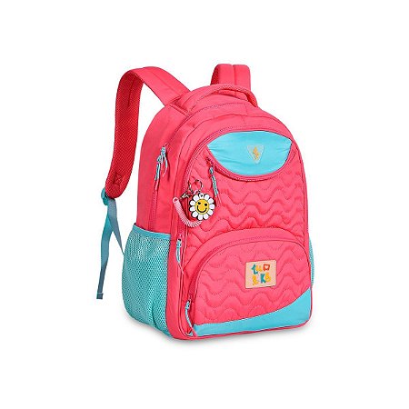 Mochila Luluca Escolar De Costas Rosa Lulike Lu24073