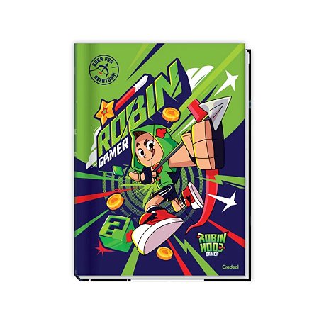 Caderno Brochura Robin Hood Gamer 80f Credeal Universitário