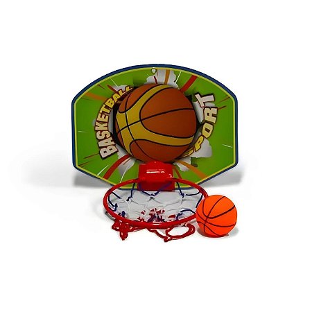 Jr Toys Kit Basquete Rede + Bola + Suporte Infantil