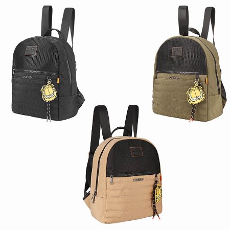 Bolsa De Costas Garfield Juvenil Em Nylon Confortável