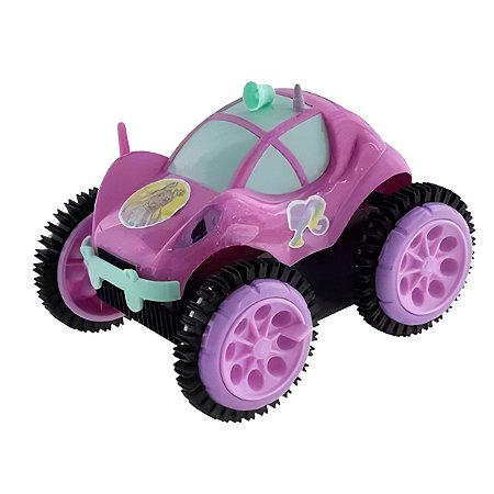 Carrinho De Controle Remoto Barbie Glamour Flip - Candide