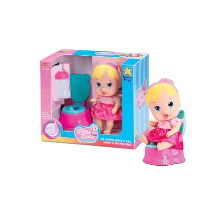 Boneca Little Dolls Faz Xixi Com Privadinha - Divertoys