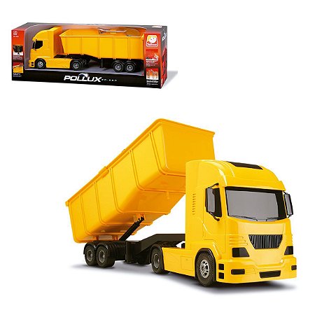 Caminhão De Brinquedo Basculante Pollux 30-360 Amarelo