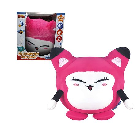 Pelucia Meu Primeiro Amiguinho Rosa Pula-pula - Zoop Toys