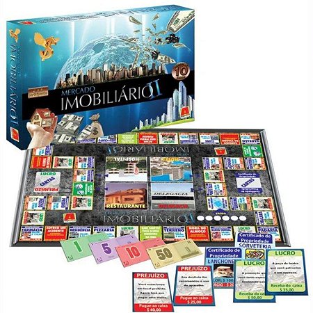 Jogo De Tabuleiro Mercado Imobiliário 2 Original Algazarra