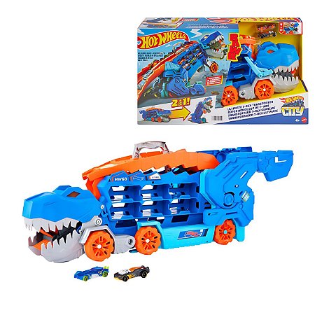 Pista Hot Wheels City Super Reboque T-rex - Mattel