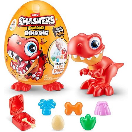 Ovo Dinossauro Smashers Junior Dino Dig Grande Vermelho