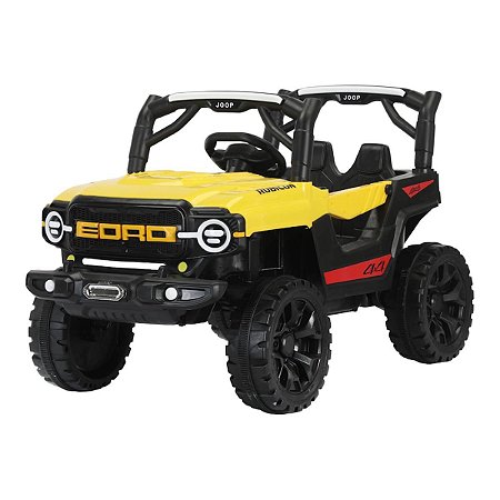 Jipe Infantil Elétrico Quadriciclo 12v Amarelo Com Controle