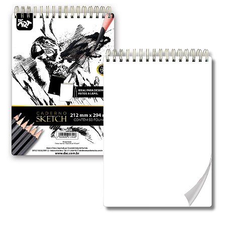 Caderno De Desenho Sketch - 50 Folhas 150g