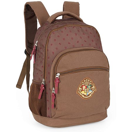 Mochila De Costas Para Notebook Harry Potter Marrom - Luxcel