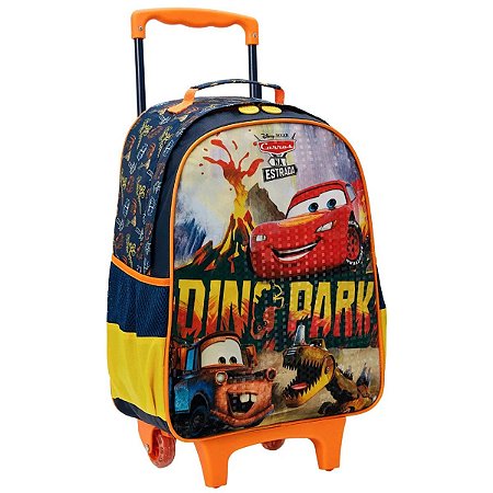 Mochila De Rodinhas 16' Carros Relâmpago Mcqueen - Xeryus