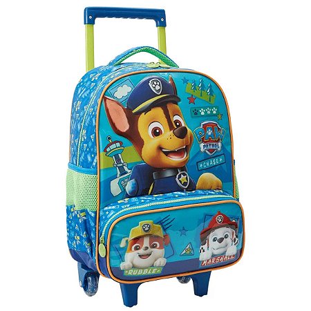 Mochila De Rodinhas 16' Patrulha Canina Meninos - Xeryus