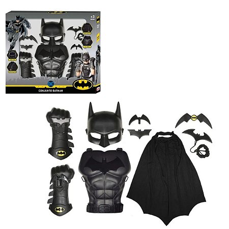 Conjunto Fantasia Brinquedo Batman Aventura Dc Comics Rosita