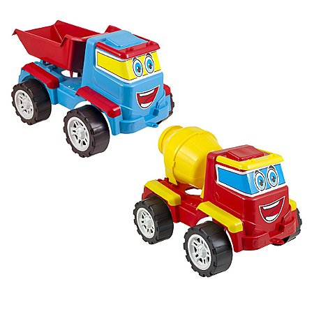 Caminhão De Brinquedo Actos Caçamba + Actos Betoneira
