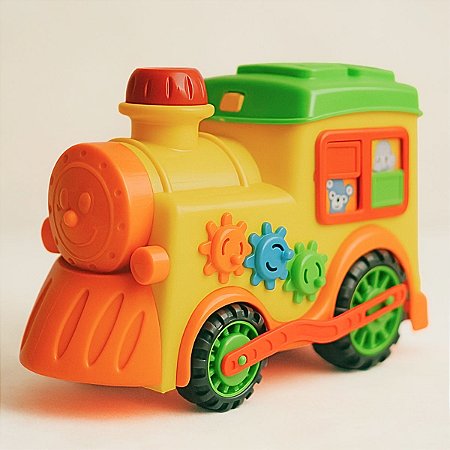 Brinquedo Trenzinho Educativo Didático Criança Infantil Div